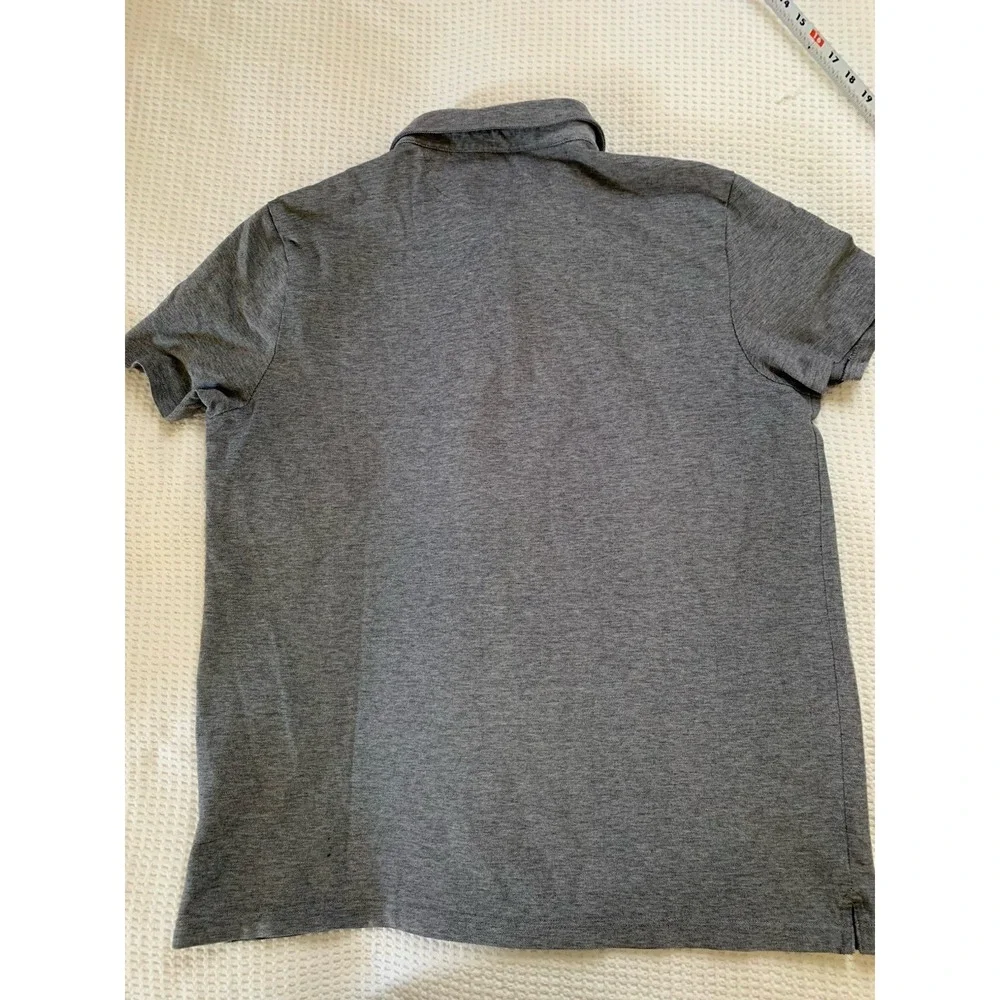 Banana Republic Performance Pique Pocket Polo Shirt‎ Mens XL Grey Heather BR+